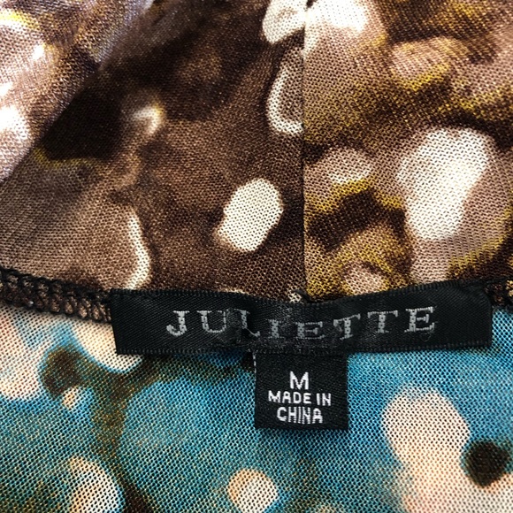 Juliette Gathered V Neck Blouse w/ Tie Waist - Picture 5 of 7